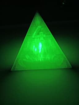 D4 lamp - 4 sided dice lamp 3d model