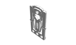FP0 - Screw-on FlexPlate (WallPlateMate Accessory Compatible) 3d model