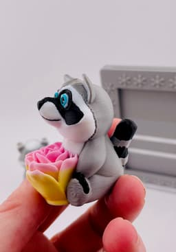 Mother's Day Roseables Raccoon 3d model