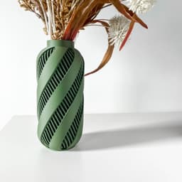 The Alin Vase, Modern and Unique Home Decor for Dried and Preserved Flower Arrangement | STL File 3d model