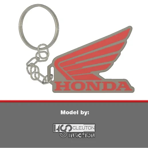 Chaveiro Honda com asa.stl 3d model