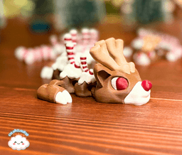 Reindeer "Peppermint" Dragon 3d model