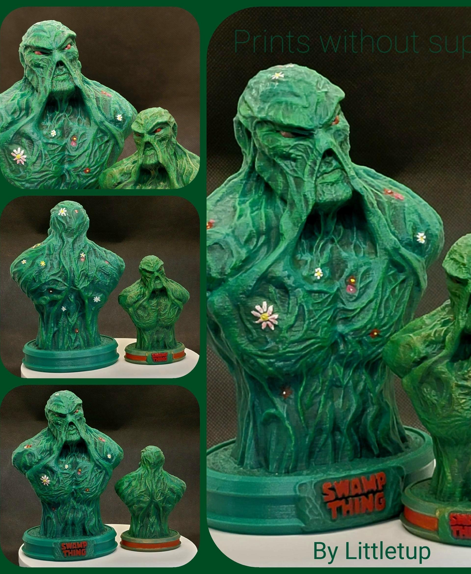 SWAMP THING 2.0 bust plus coin bank 3d model
