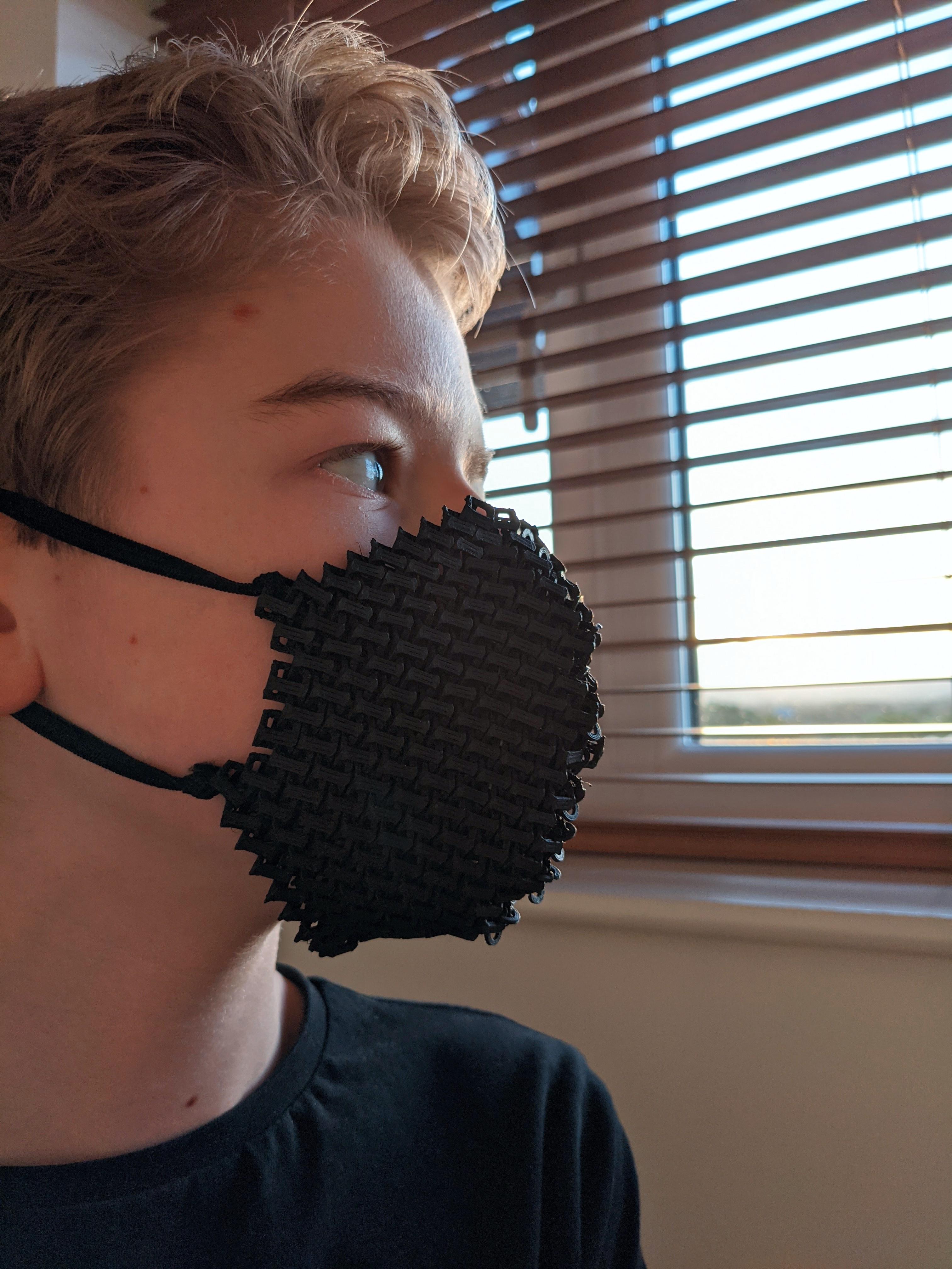 Chainmail cosplay mask #Hallowearables 3d model
