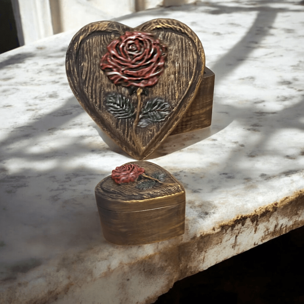 Rose Heart Box 3d model