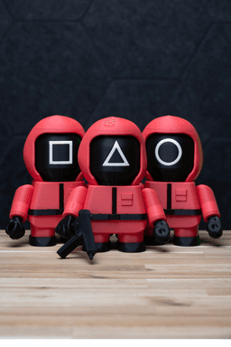 Chunky Pink Soldier - Squid Games Kit | No Supports, No AMS, No Glue 3d model