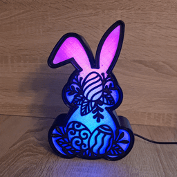 BUNNY RABBIT LED LAMP 3d model