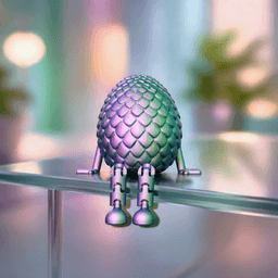 Flexi Dragon Egg | Articulated Easter Decor | Mystery Fantasy Figure with Legs | Basket Stuffer 3d model
