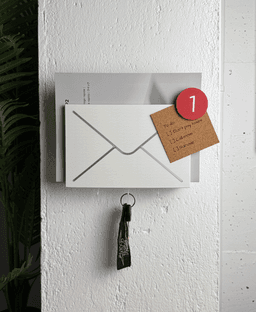Inbox, Wall-mounted Mail & Key holder. 3d model