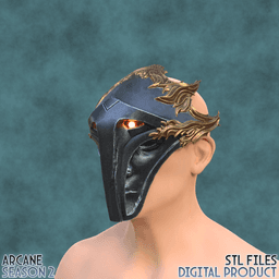Viktor Hexteck Form Cosplay Mask Arcane League of Legends 3d model