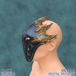 Viktor Hexteck Form Cosplay Mask Arcane League of Legends 3d model