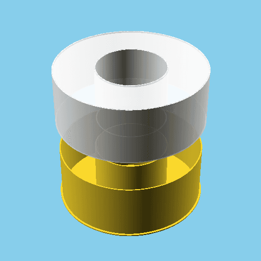 Ring, nestable box (v1) 3d model