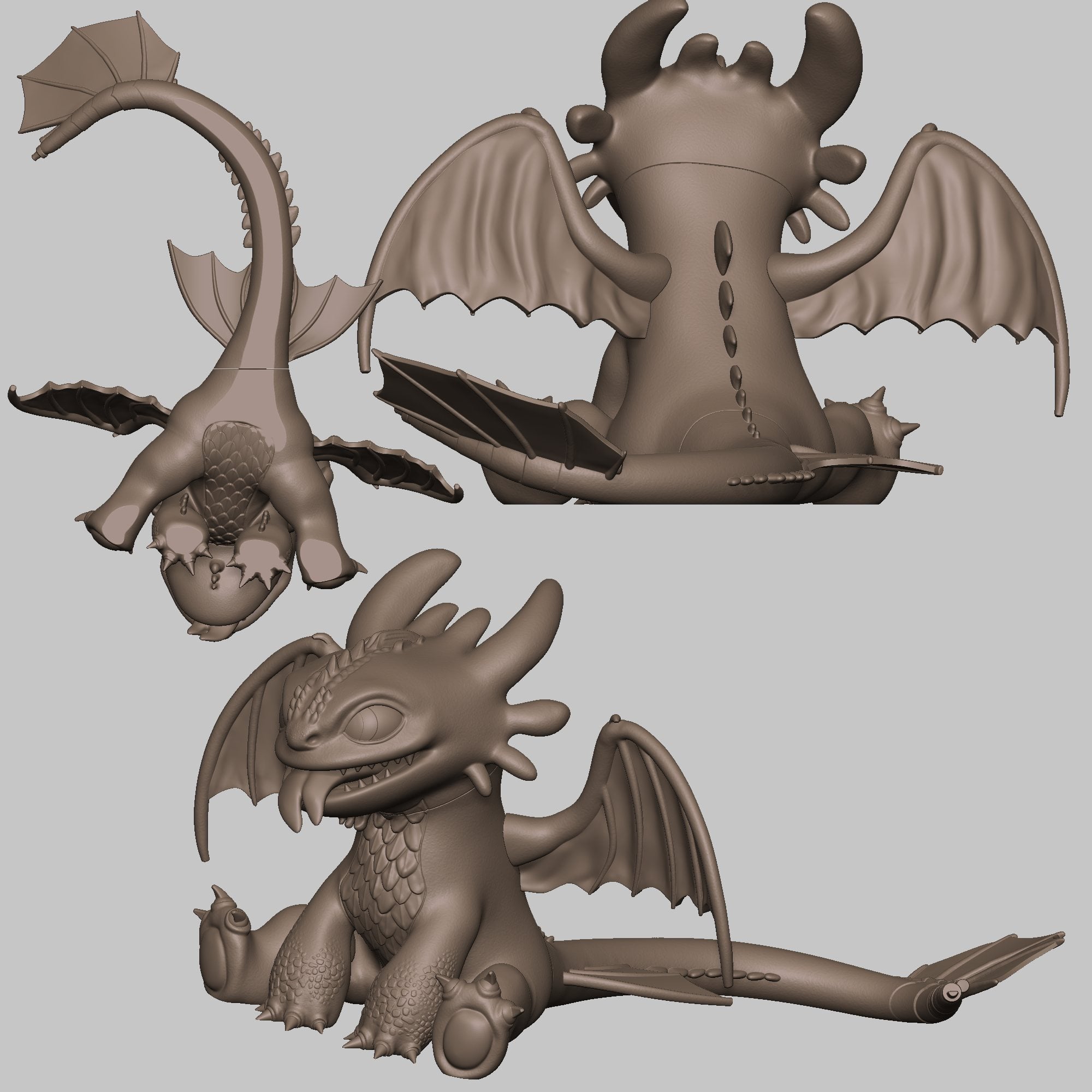 Toothless_cute baby Night Fury 3d model