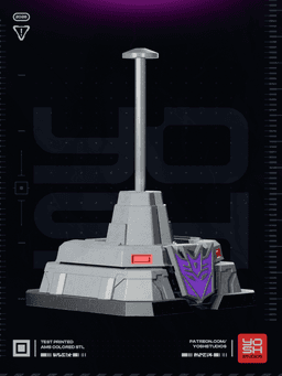 Megatron Helmet Stand COLOR.3mf 3d model