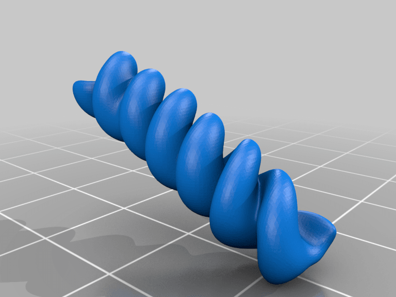 Pasta fusilli 3d model