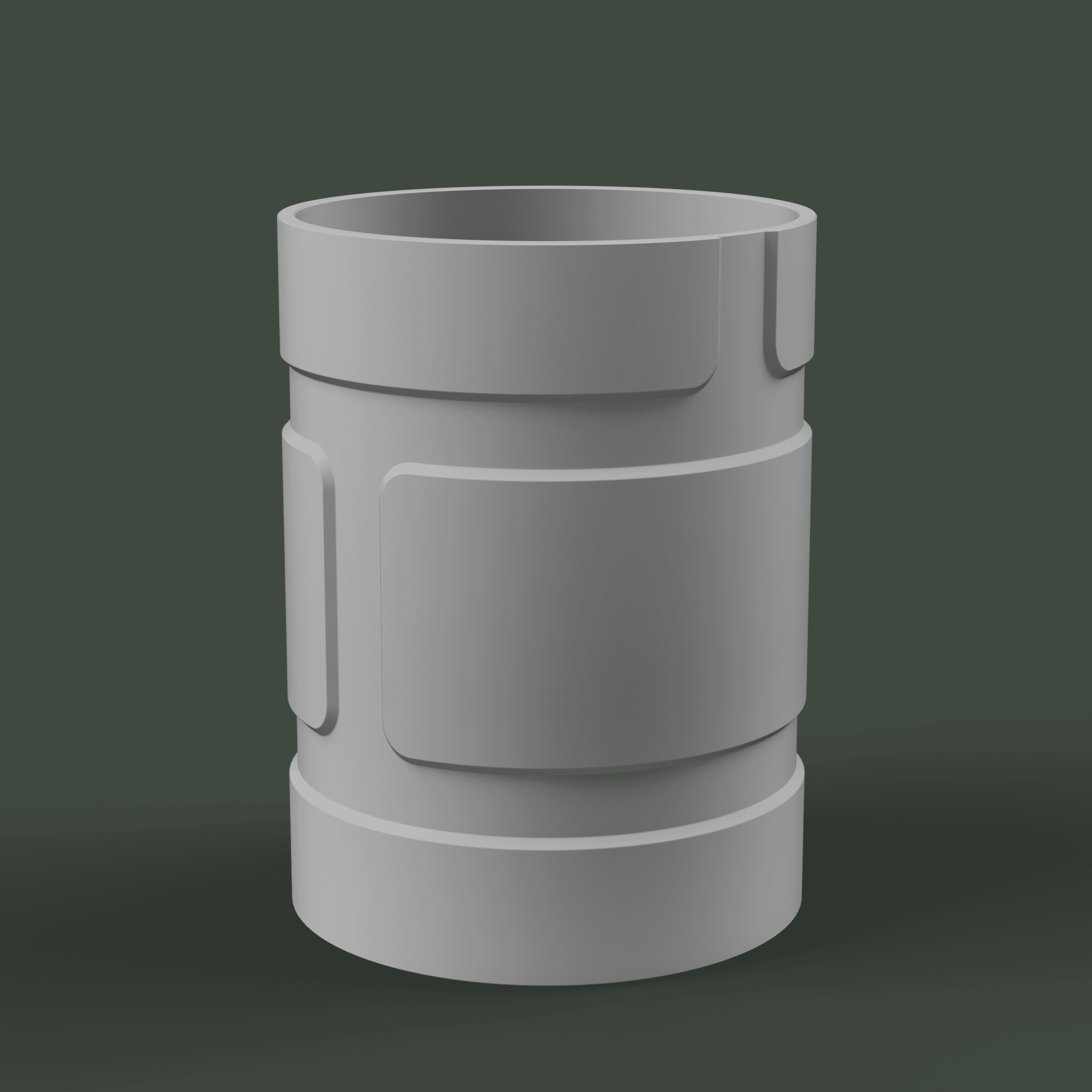 Succulent Pot (Type 5) 3d model
