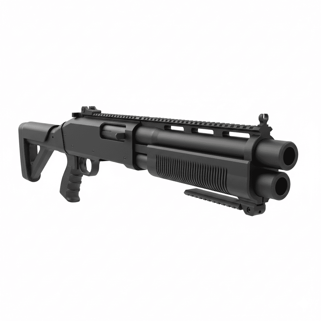 Shotgun Kel Tec KSG Bullpup Shotgun 3d model