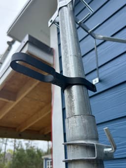 Coax organizer for telescoping mast 3d model