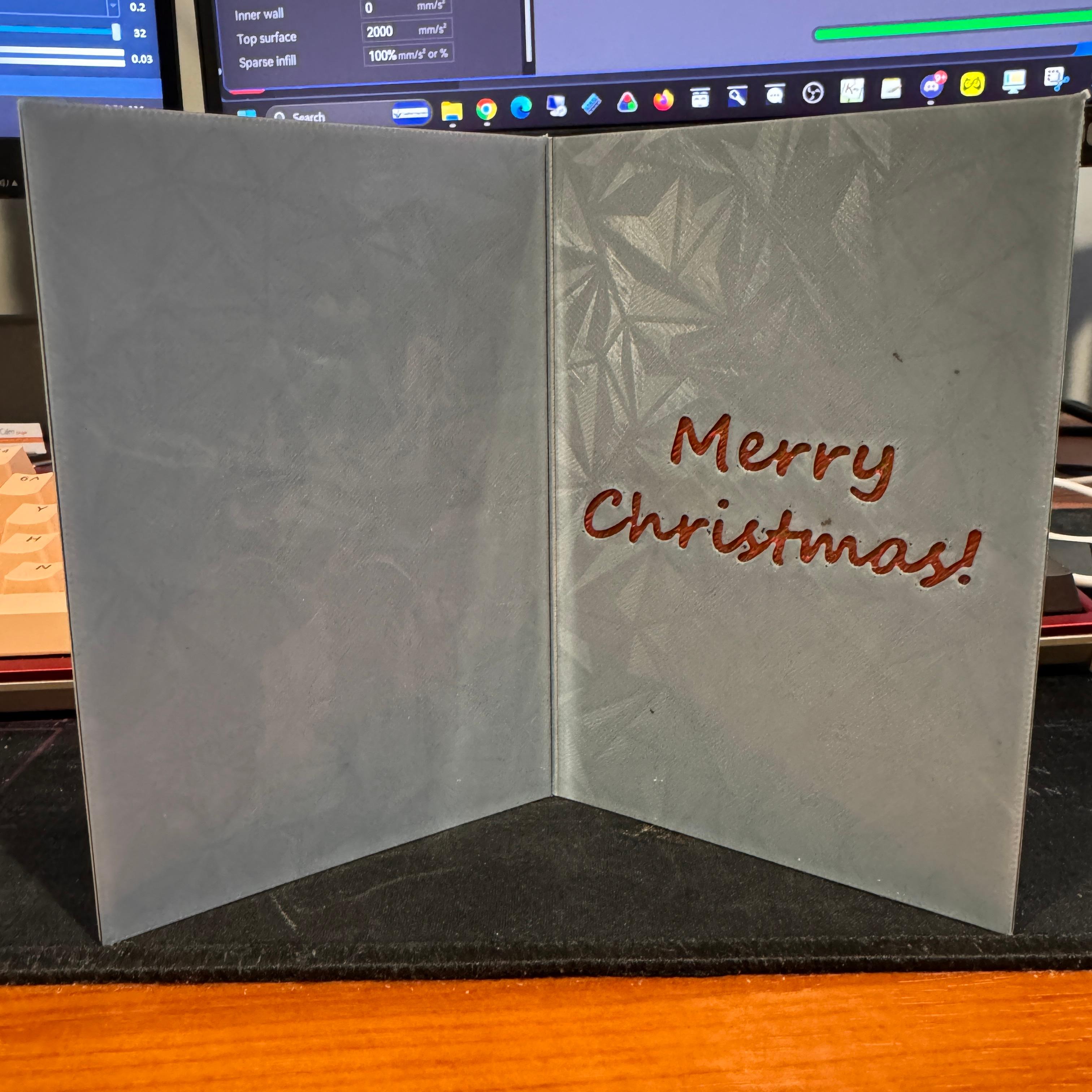 A Rockin' Christmas Card 3d model