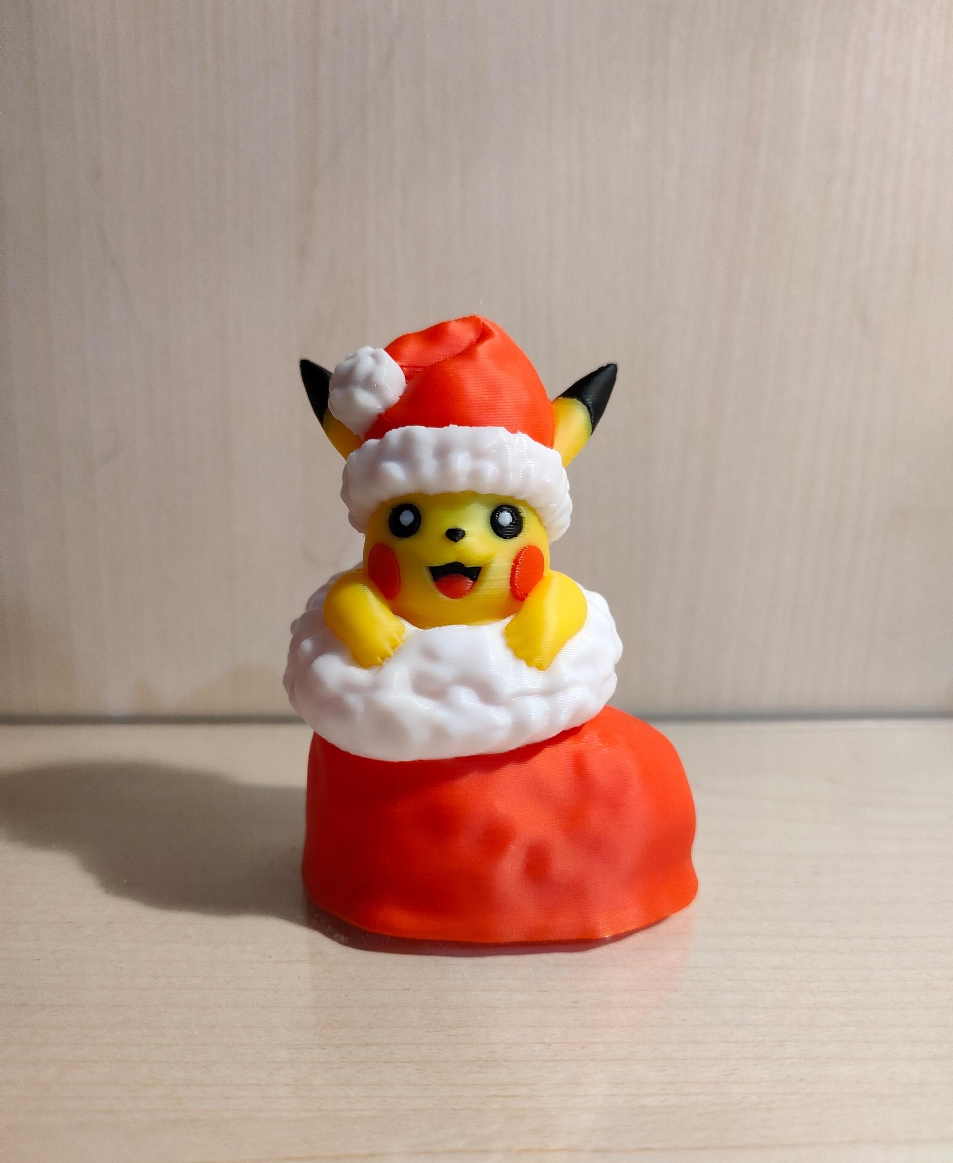 Pikachu in a Christmas Sock_Pose 2 (Normal Sock)(Fanart) - Cutee - 3d model