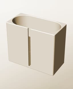 CX96-180-SB Modular slotted component container modern decor 3d model