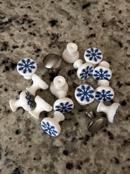 Snowflake Cabinet Knob 3d model