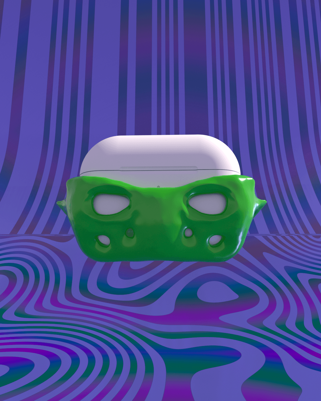 V5 ABSTRACT AIRPODS PRO 1/2 CASE 3d model