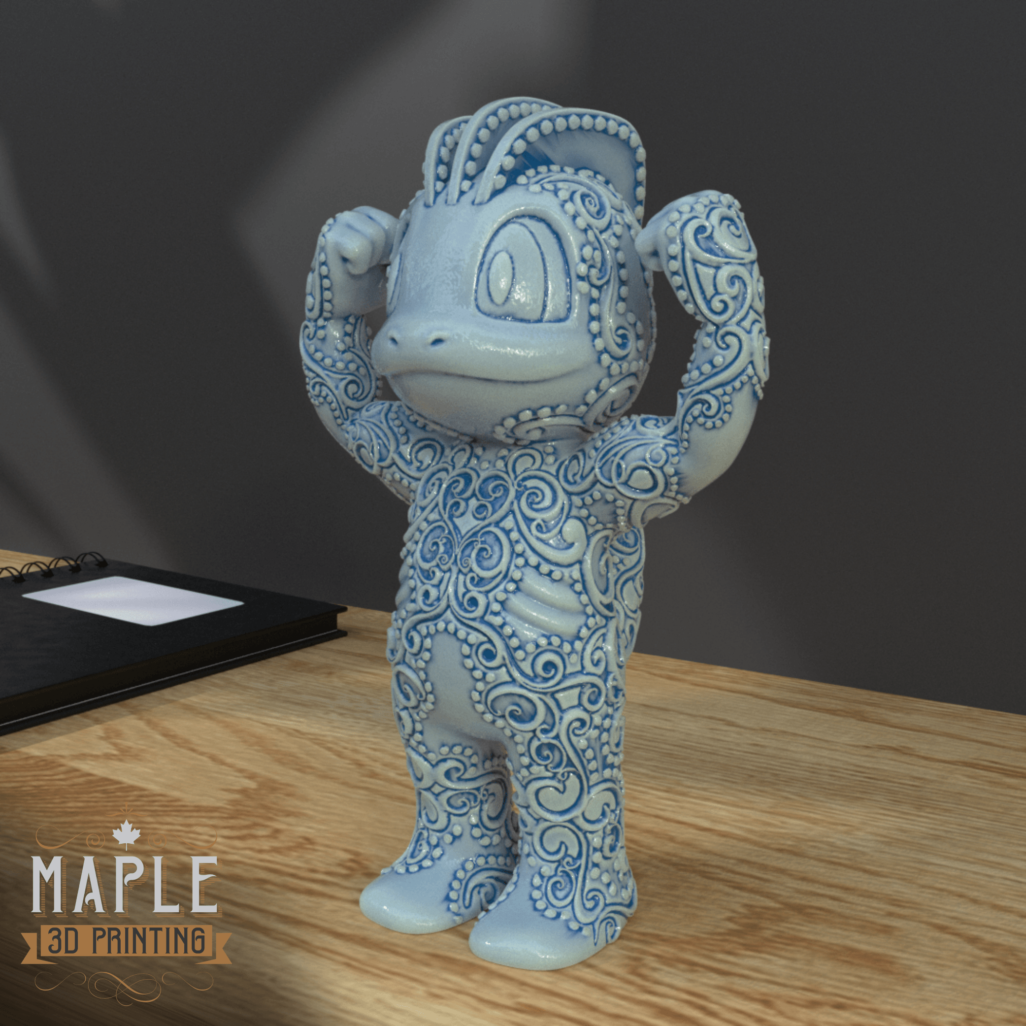 066. Machop - Basic & Ornamental 3d model