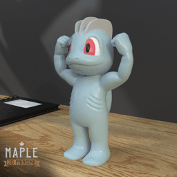 066. Machop - Basic & Ornamental 3d model