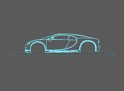 Bugatti - Chiron Wall Art 3d model