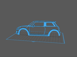 Mini Cooper - Wall Art 3d model