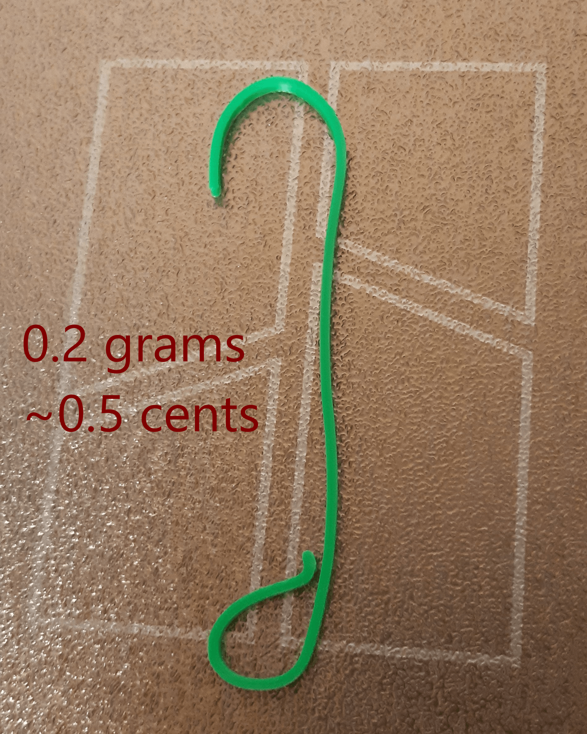Ornament Hook - Support Free - Fits Most Ornaments 3d model
