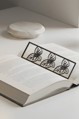 Mint Leaf Bookmark, Creative Bookmark, Gift Idea 3d model