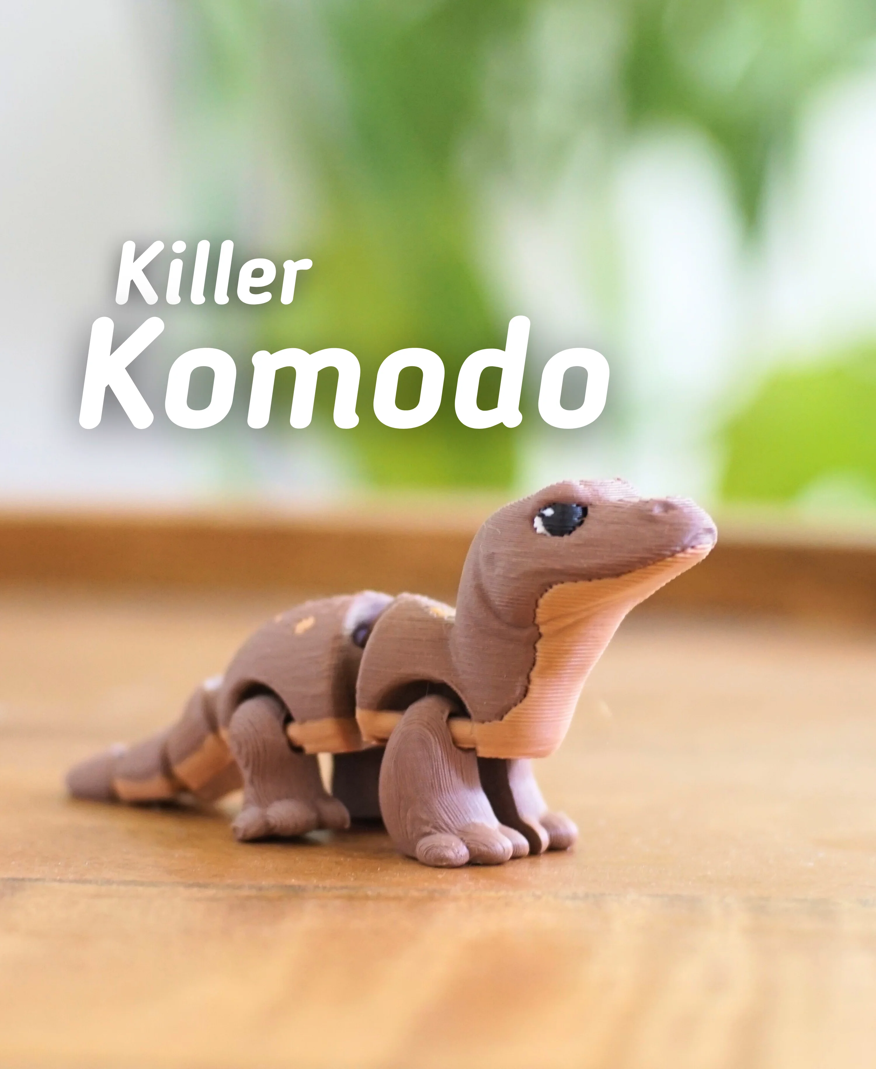 Killer Komodo - Articulated fidget Komodo dragon - Ludo Animal 3d model