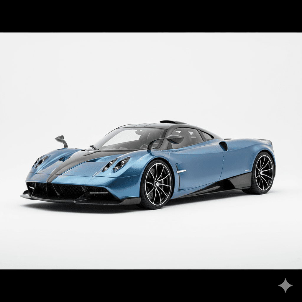 Car : Pagani Codalunga Long Tail Hypercar 3d model