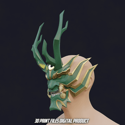 Moon Knight Lunar General Hannya Articulated Mask 3d model