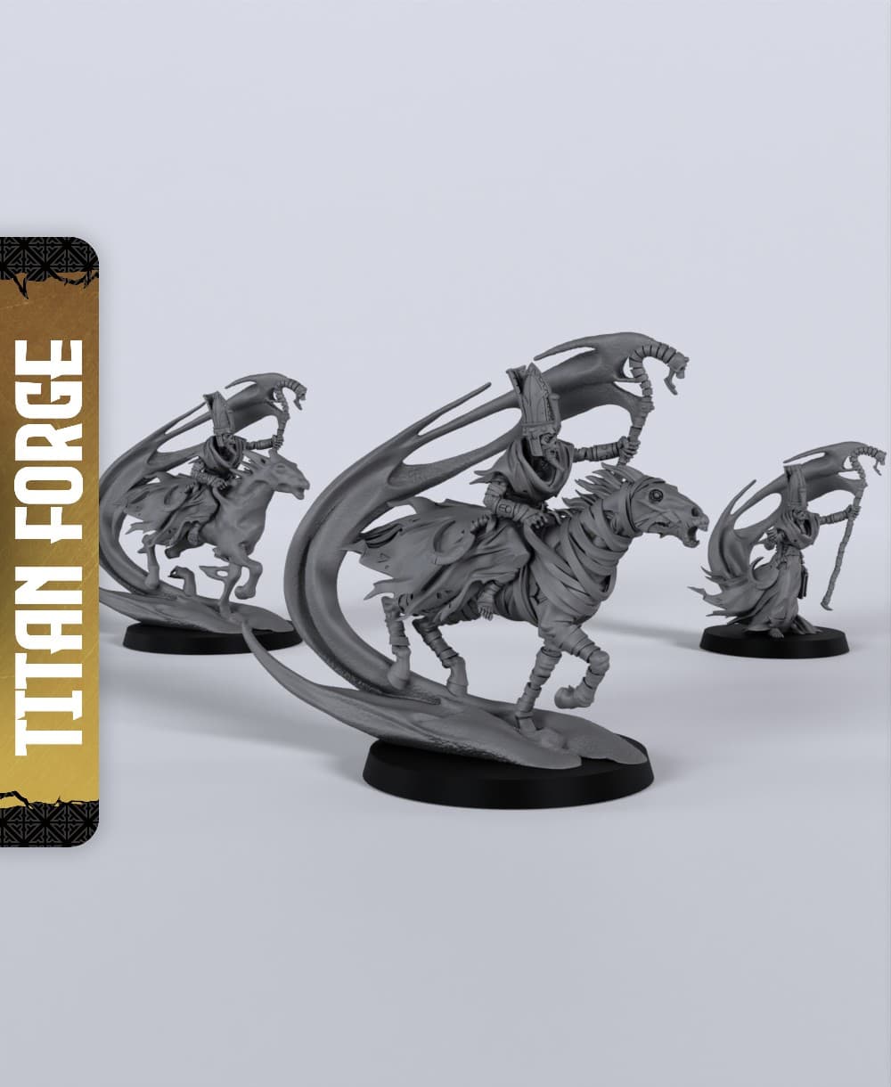 Sand Priests - With Free Dragon - 5e DnD Inspired for RPG and Wargamers 3d model