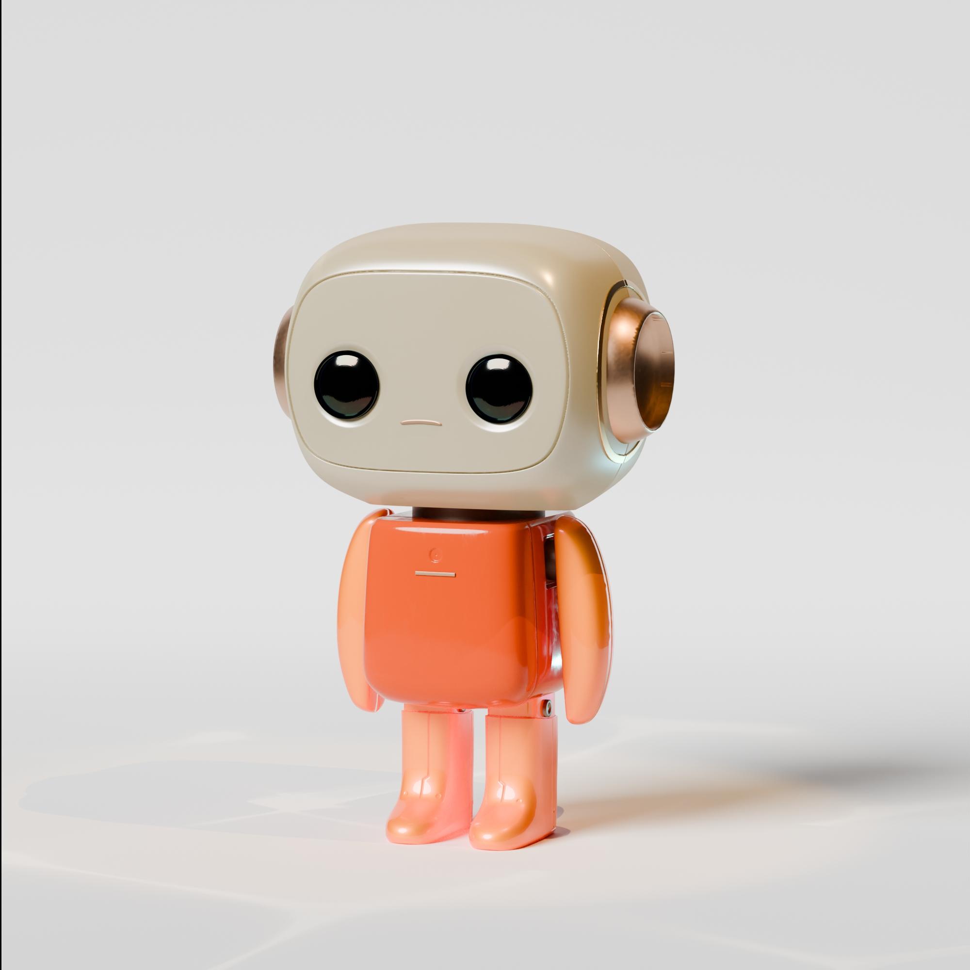 Cute Baby Robot  3d model