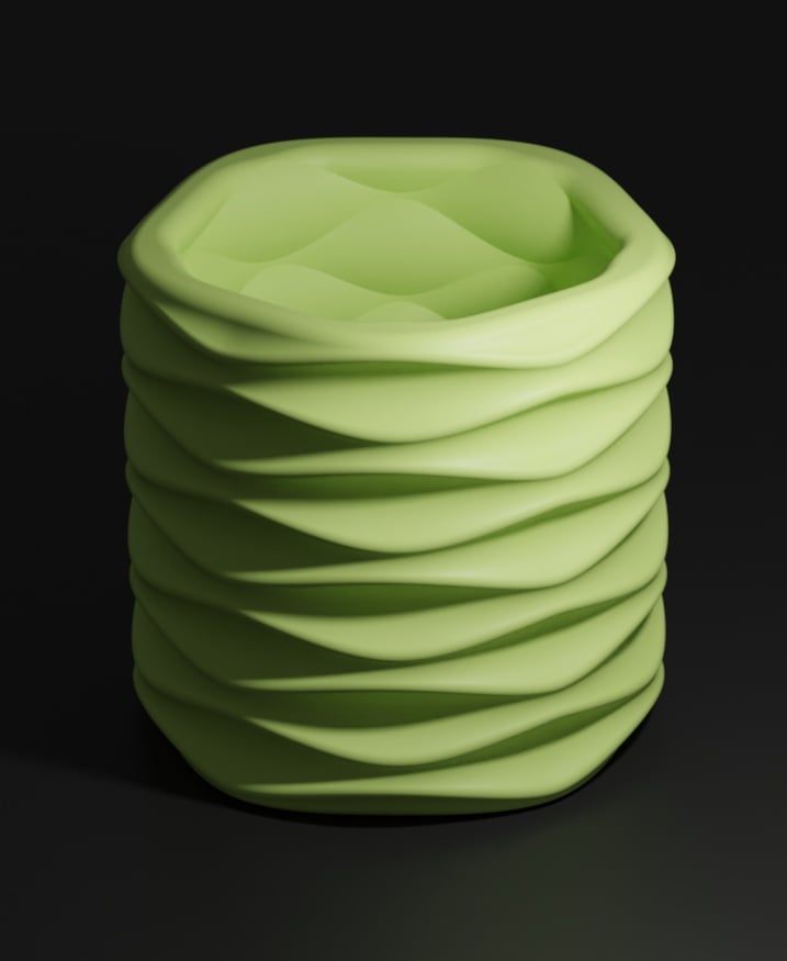 Planter - Fold 3d model