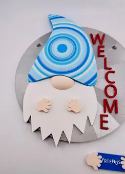 Modular Gnome Welcome Sign 3d model