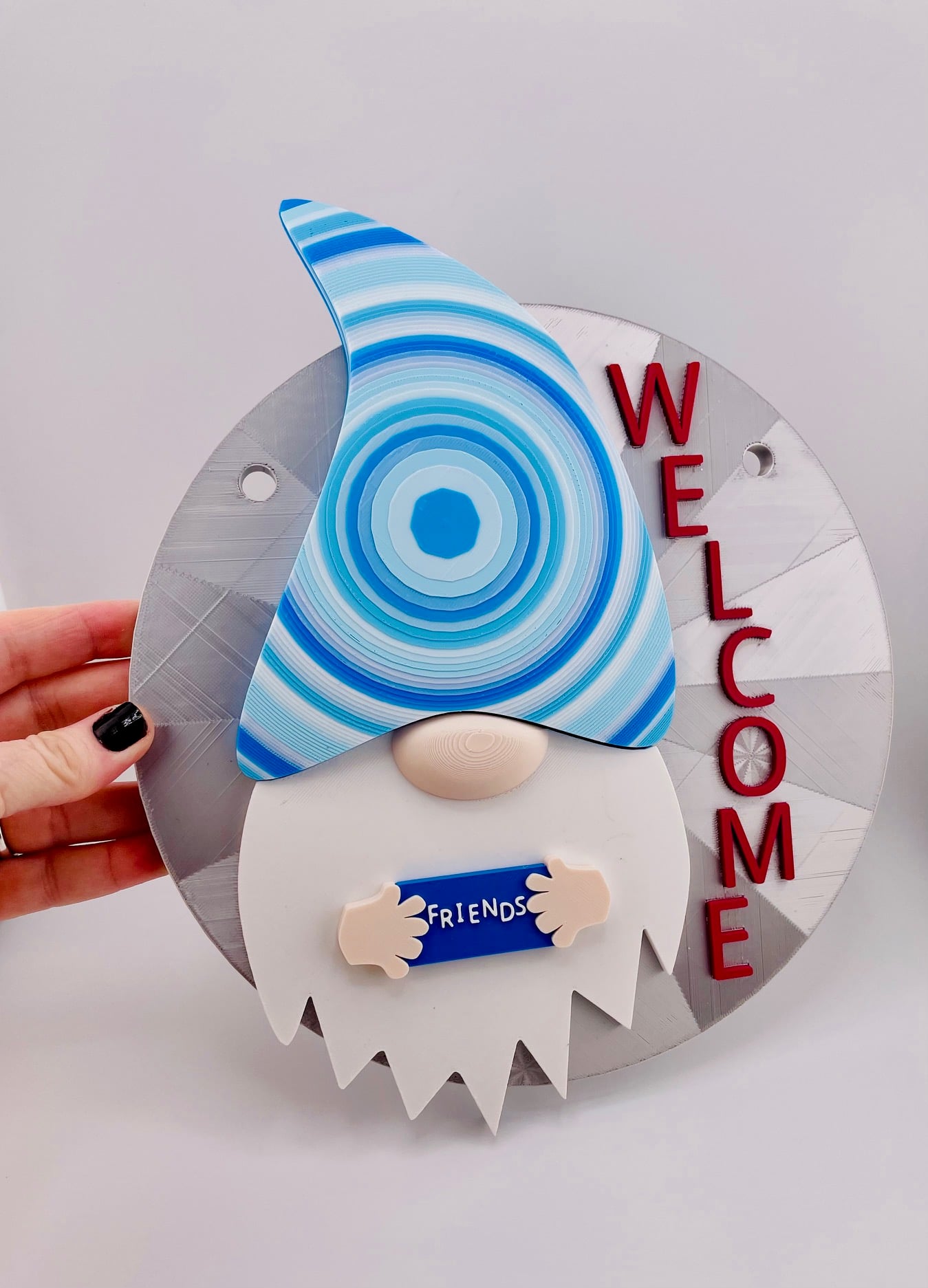 Modular Gnome Welcome Sign 3d model