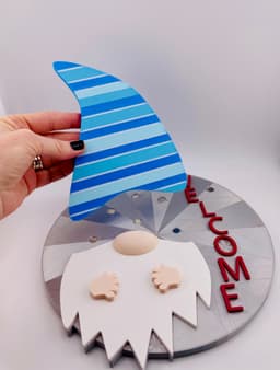 Modular Gnome Welcome Sign 3d model