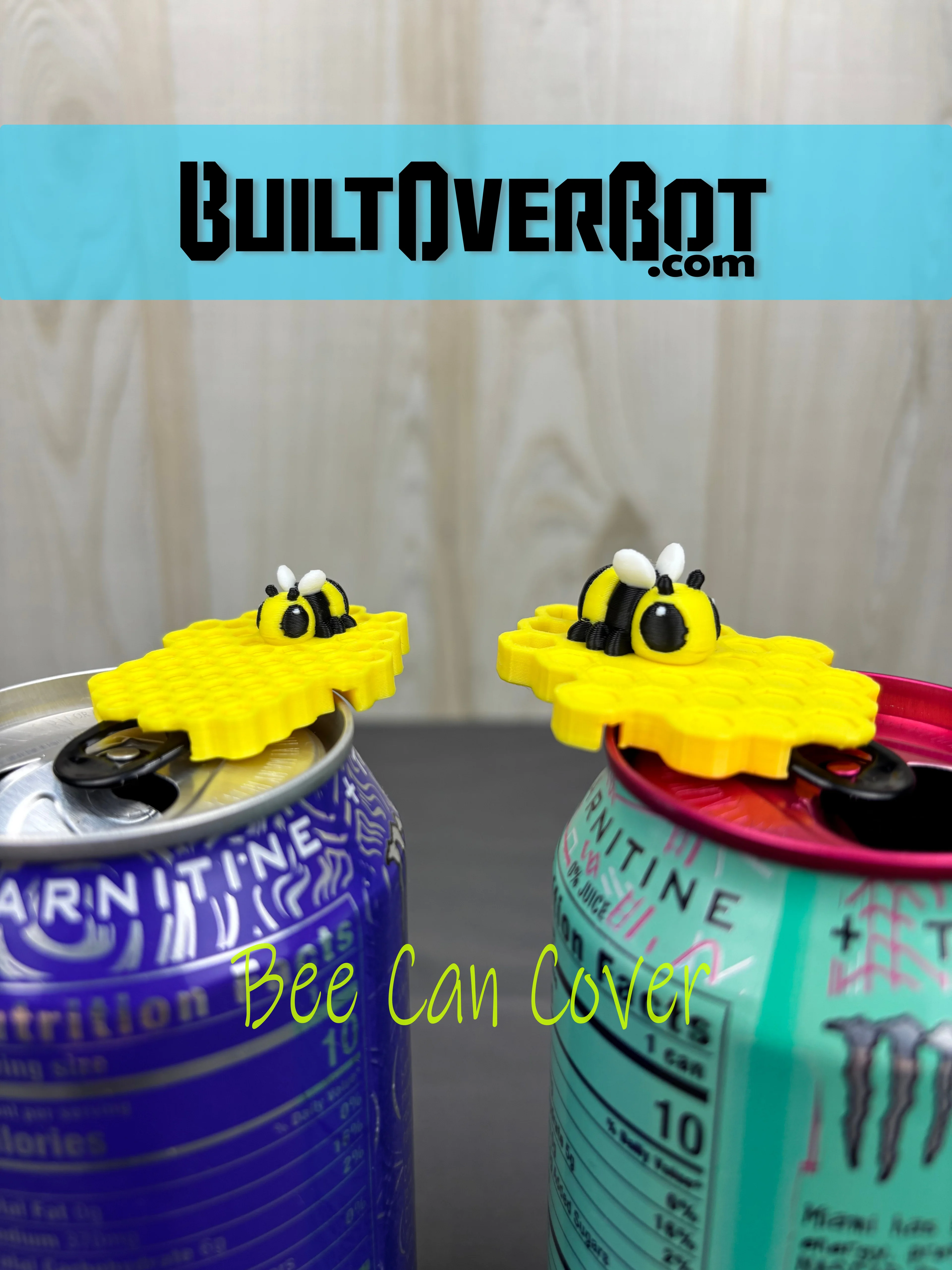 Bee Soda Can Cover 3d model
