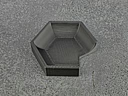 Chopstick Rest with Tray in Modern Minimalist Hexagonal Design 3d model