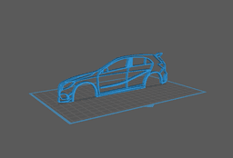 Mercedes - A45 AMG Wall Art 3d model