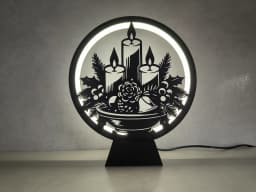 Christmas Panels for Ring Lamp 3d model