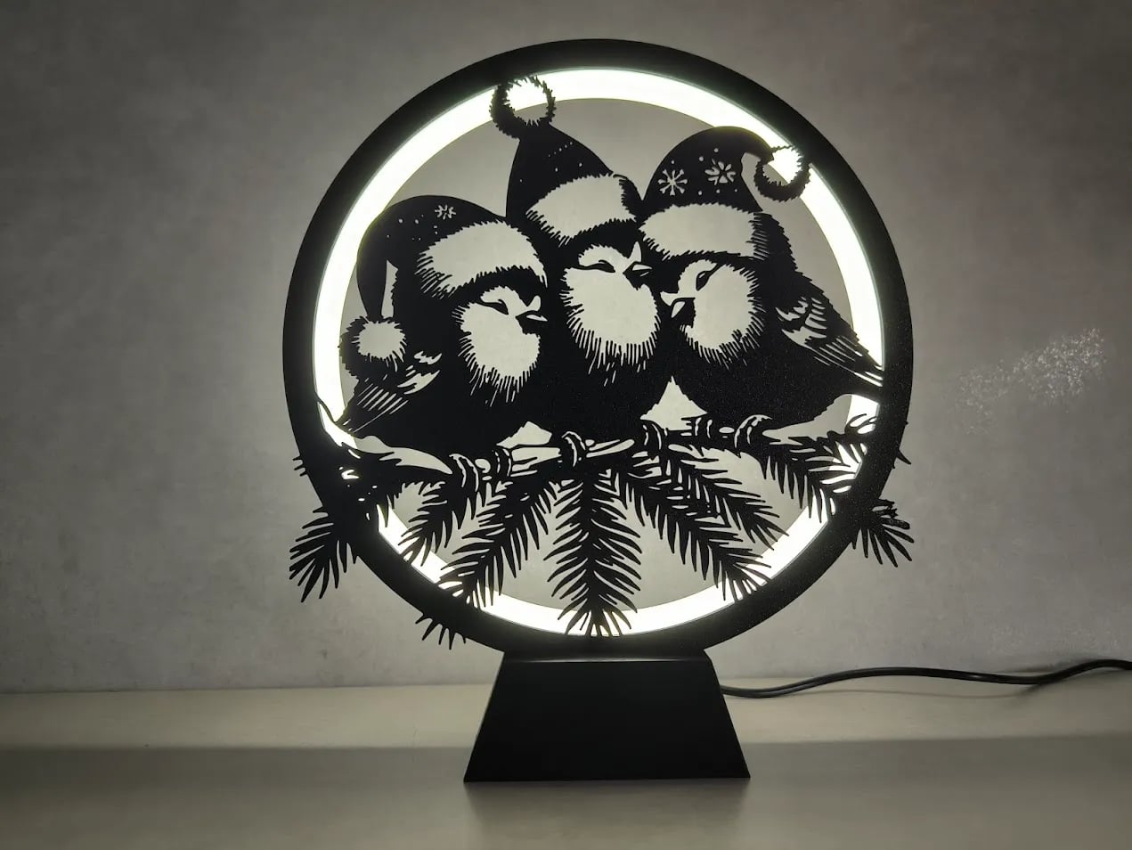Christmas Panels for Ring Lamp 3d model