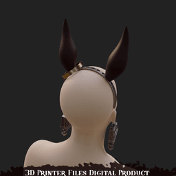 Vodka Cosplay Ears and EarringsAccessories Uma musume: Pretty Derby 3d model