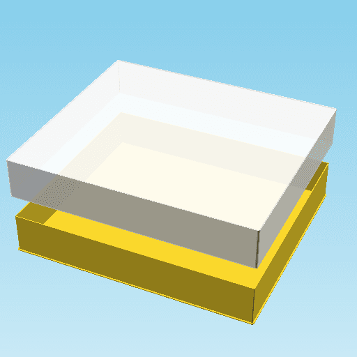 LOWER SEVEN EIGHTHS BLOCK, nestable box (v1) 3d model