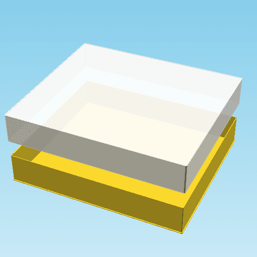 LOWER SEVEN EIGHTHS BLOCK, nestable box (v1) 3d model